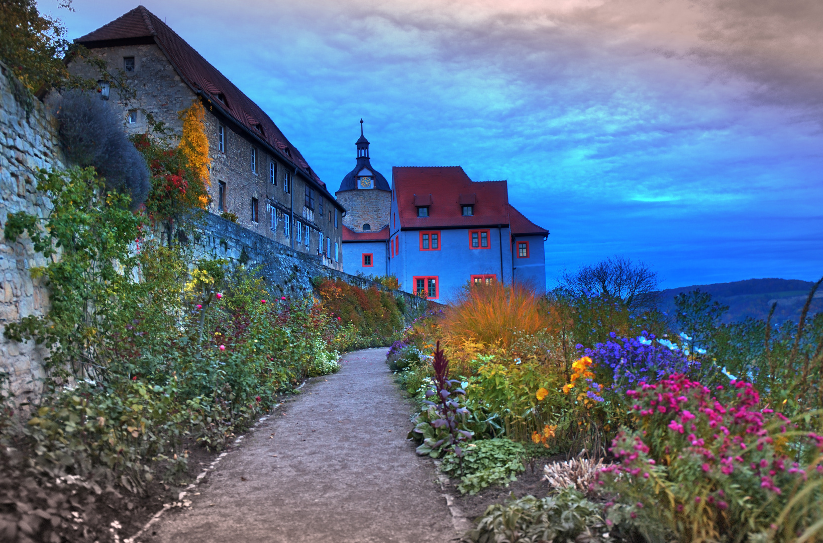 Dornburger Schlösser am Abend (6) - Das Alte Schloss