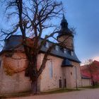 Dornburger Schlösser am Abend (8) - die Kirche nebenan