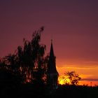 Dornröschenschloss im Abendrot