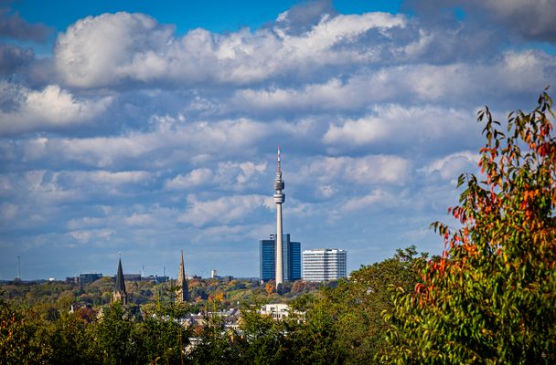 Dortmund. Skyline mit Fernsehturm Florian