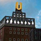 Dortmunder "U" mit Filminstallation von Adolf Winkelmann