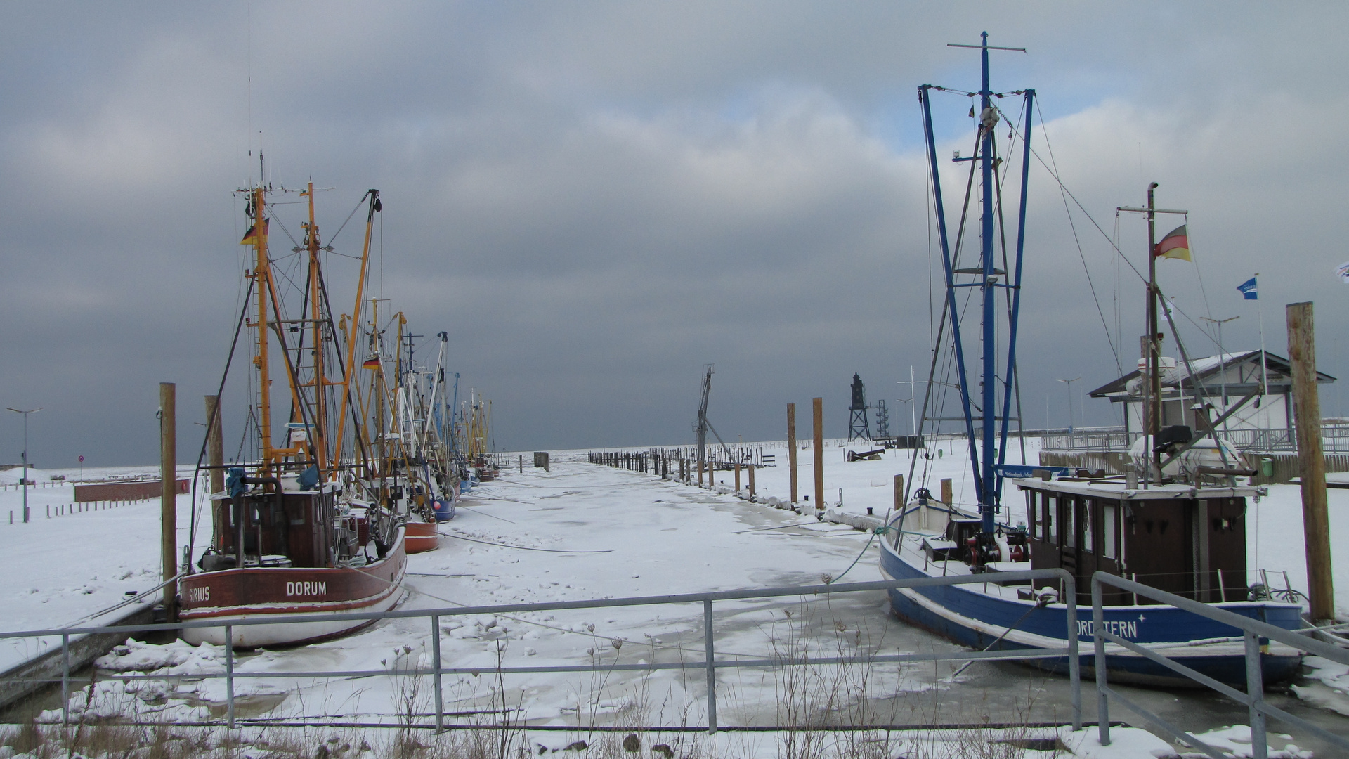 Dorum Hafen Winter 2010