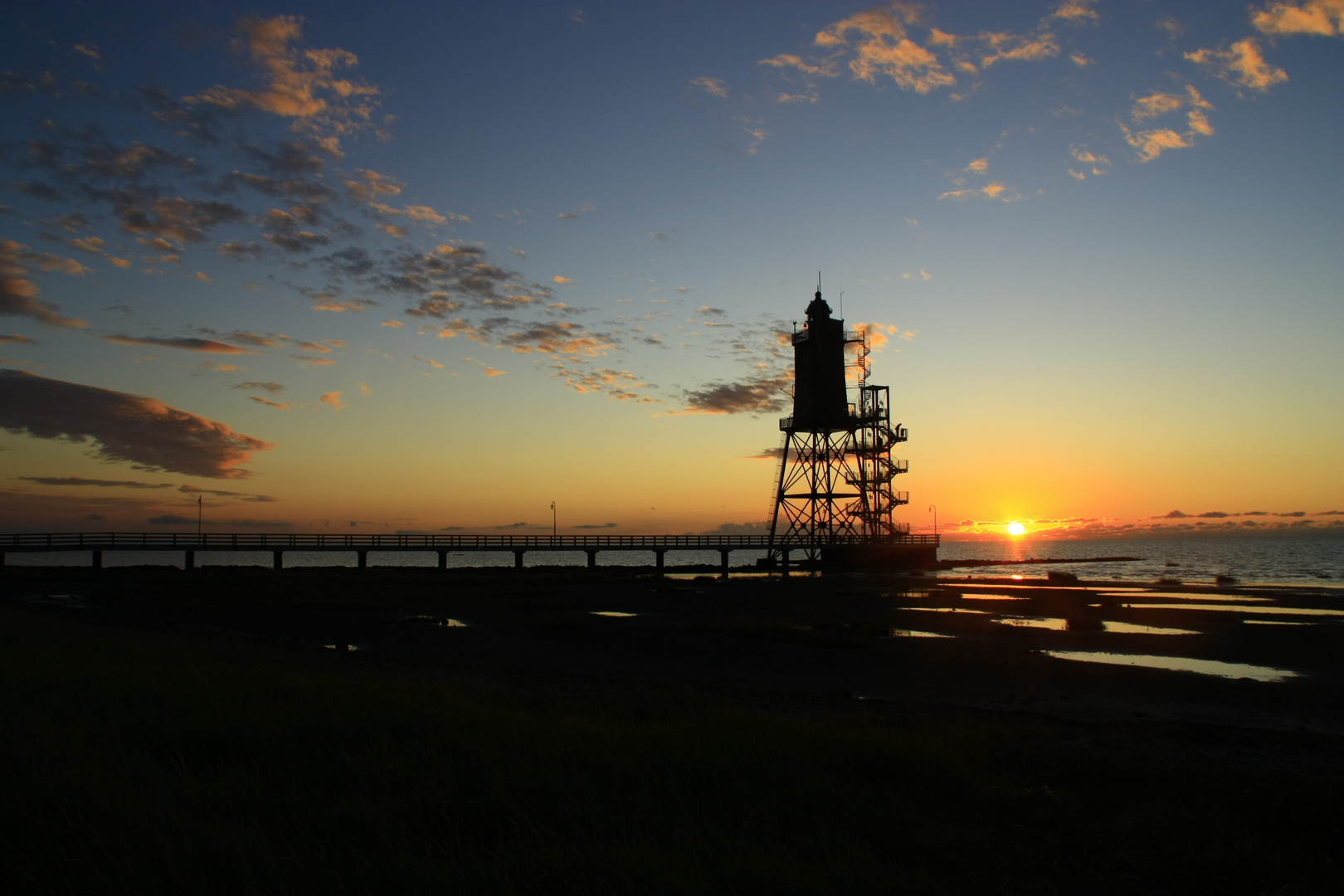 Dorum im Sonnenuntergang