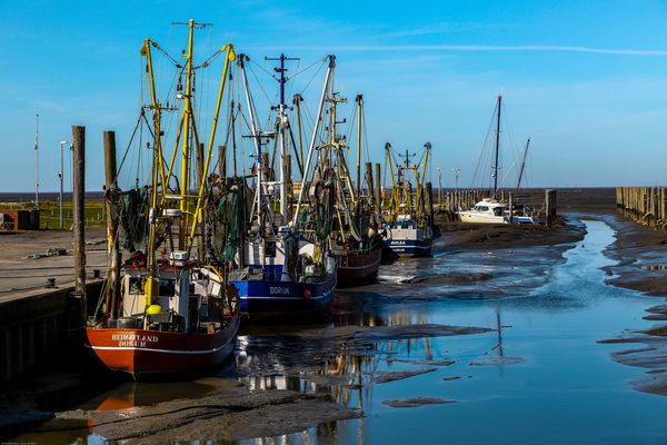 Dorum / Kutterhafen bei Ebbe