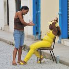 Dos chicas en la calle