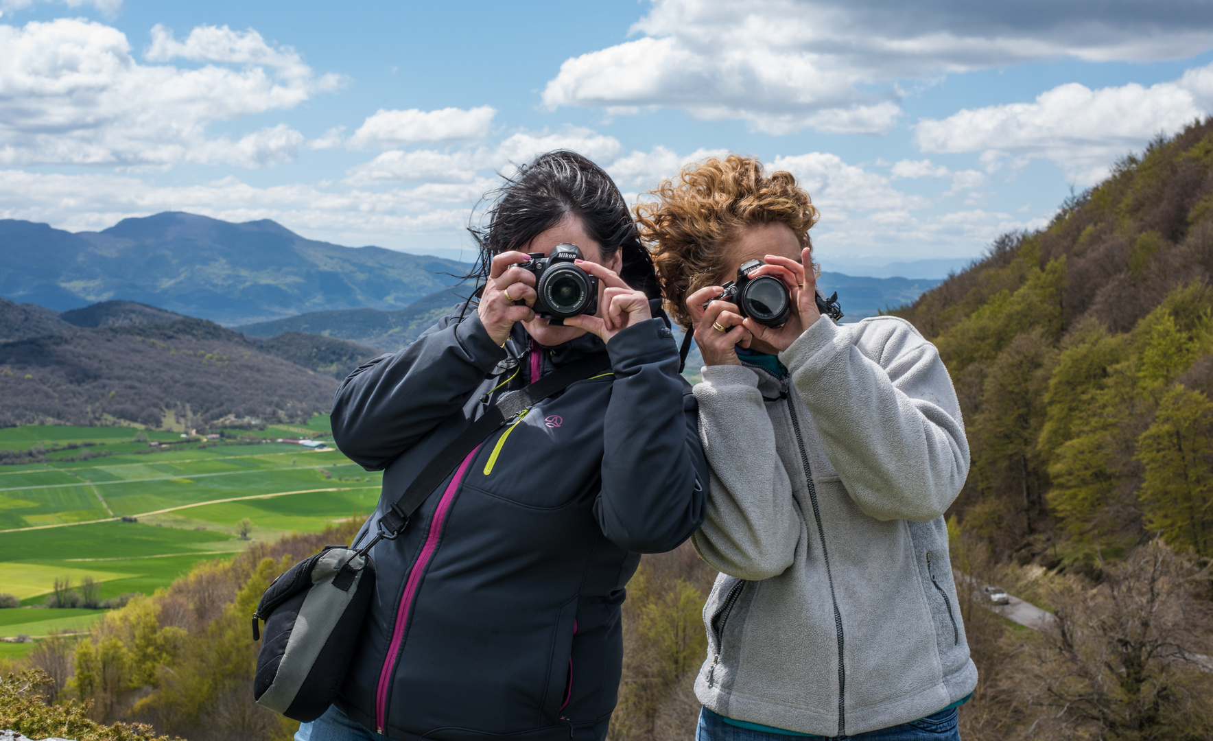 Dos fotografías con mucho entusiasmo