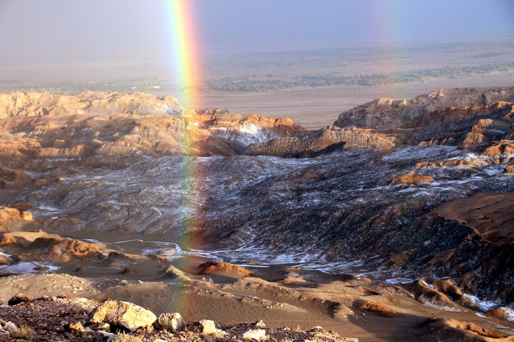 double arc en ciel où il ne pleut jamais