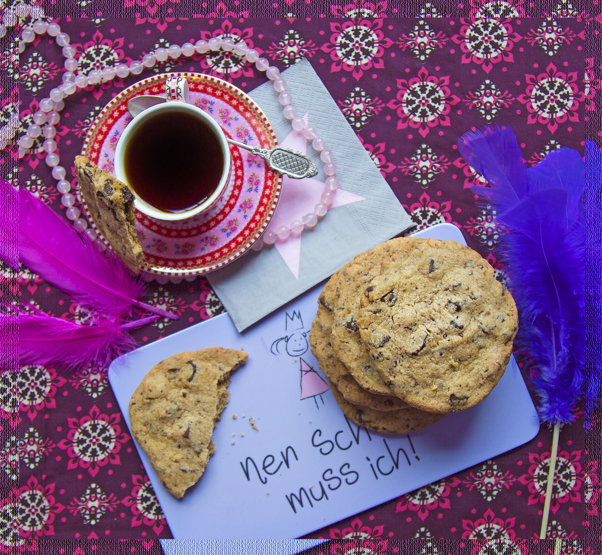 Double chocolate chip cookies