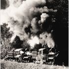 Double-Headed Steam in West Virginia Autumn