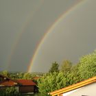 double rainbow over me