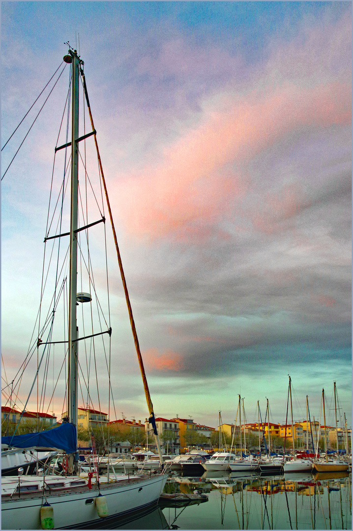 douce soirée aux  couleurs pastel....