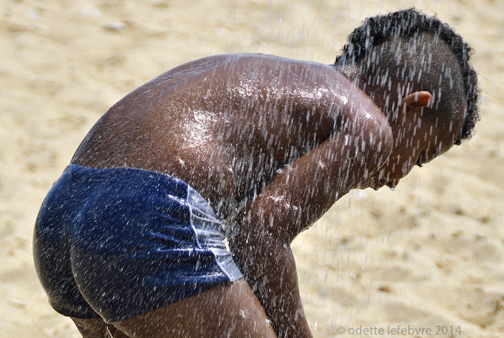 Douche de plage!