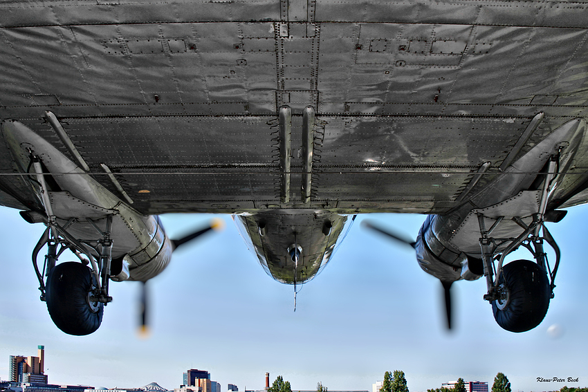 Douglas C-47 landing at Berlin