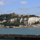 Dover Castle und Kreidefelsen