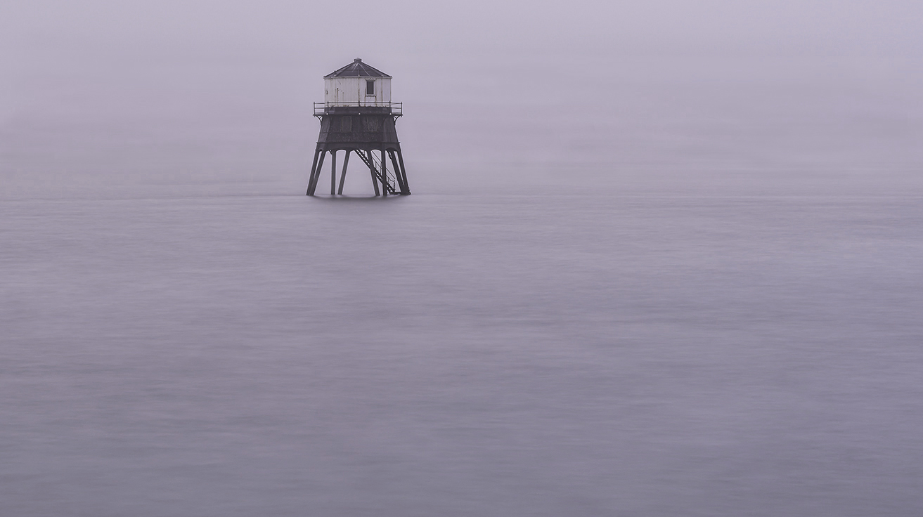 Dovercourt Lighthouse on a Misty Morning