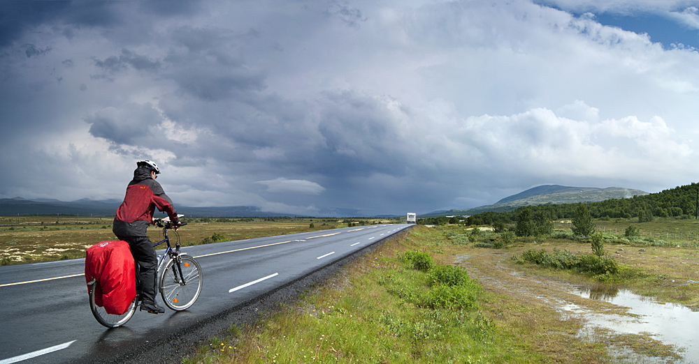 Dovrefjell in Norwegen - dem Sturm entgegen!