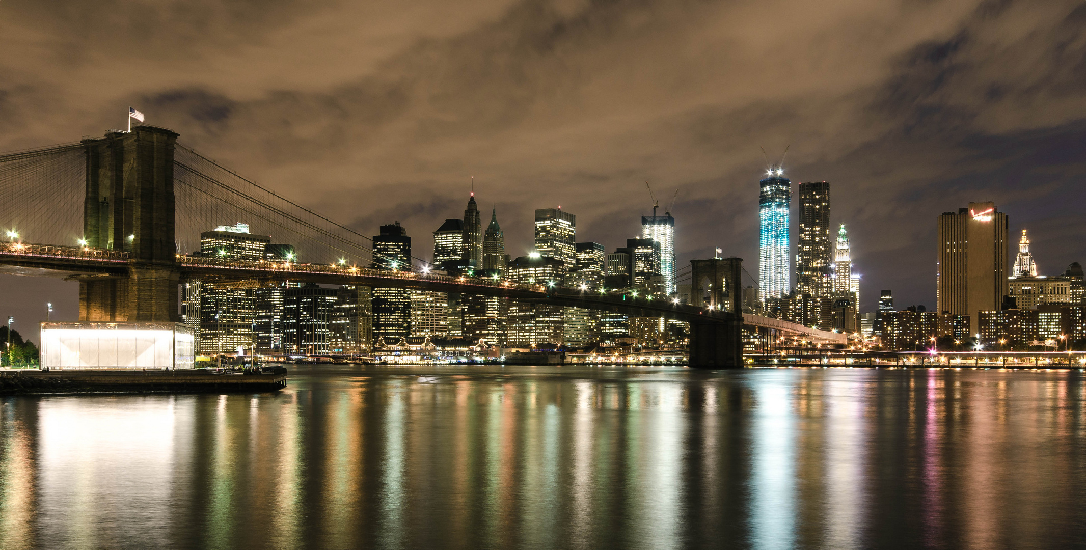 Downtown at night