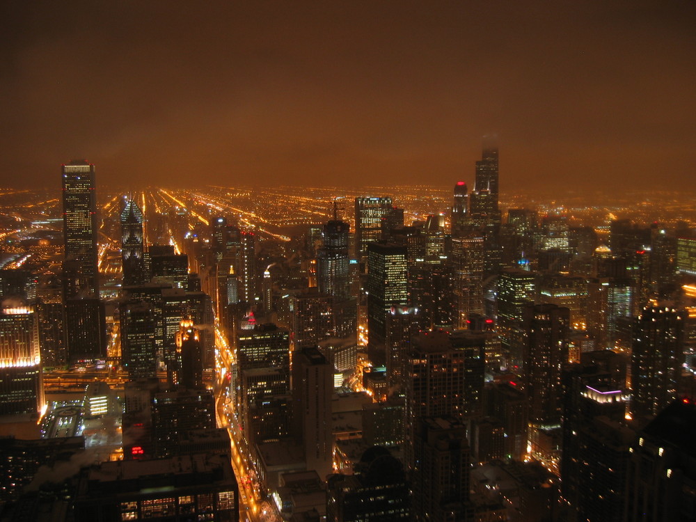 Downtown Chicago by Night