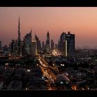 Downtown Dubai sunset