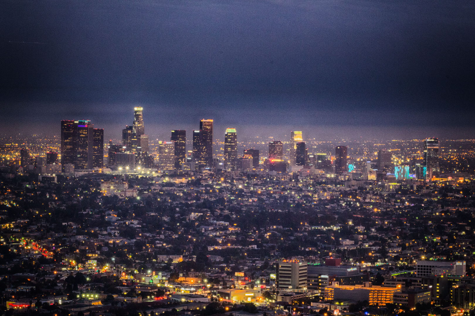 Downtown LA bei Nacht