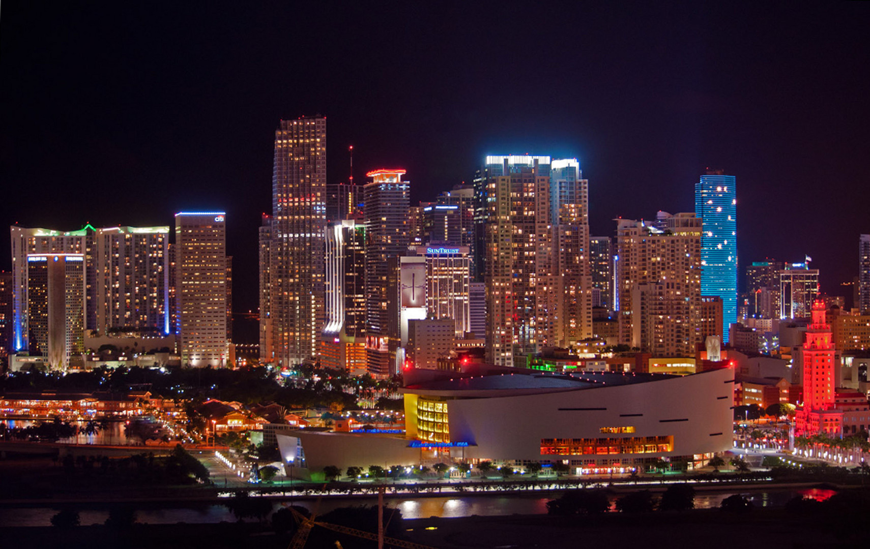 Downtown Miami at night