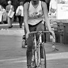 Downtown People - Bike Riding Beauty