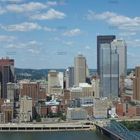 Downtown Pittsburgh vom Mount Washington aus