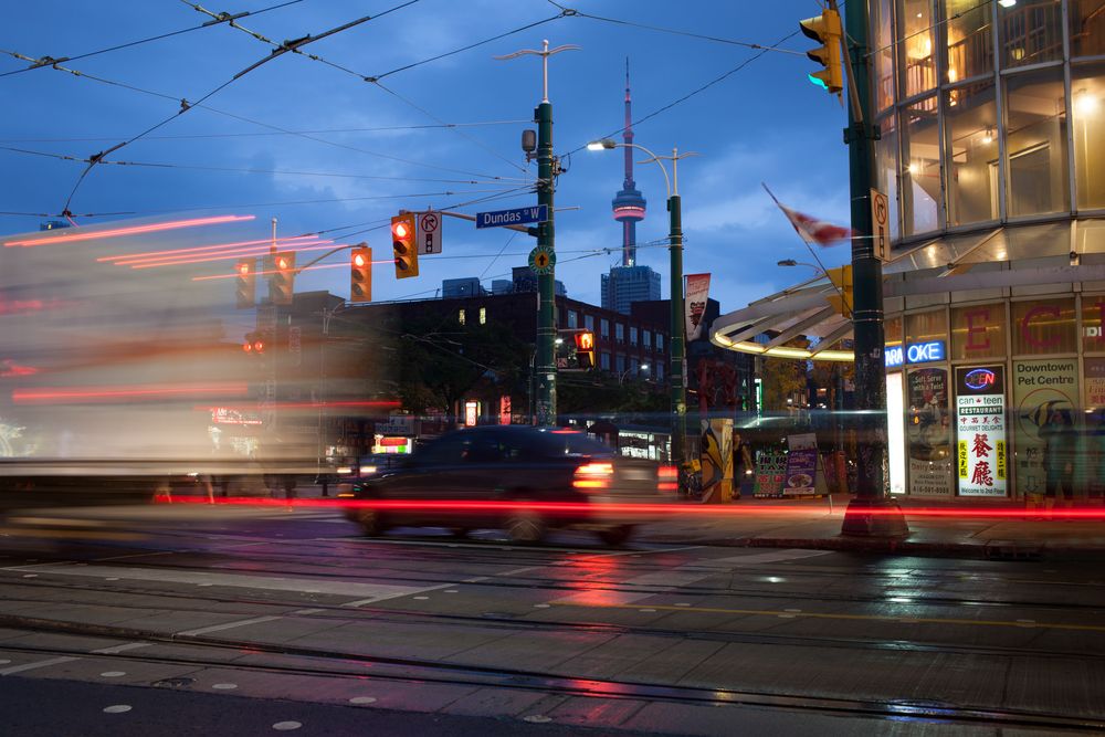 Downtown-Toronto with CN-Tower