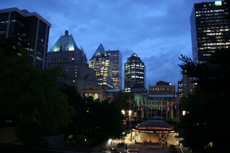 Downtown Vancouver by Night