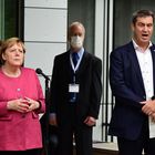 Dr. Markus Söder - Dr. Angela Merkel @ Max-Planck-Institut für Quantenoptik - Garching am 15.09.2021