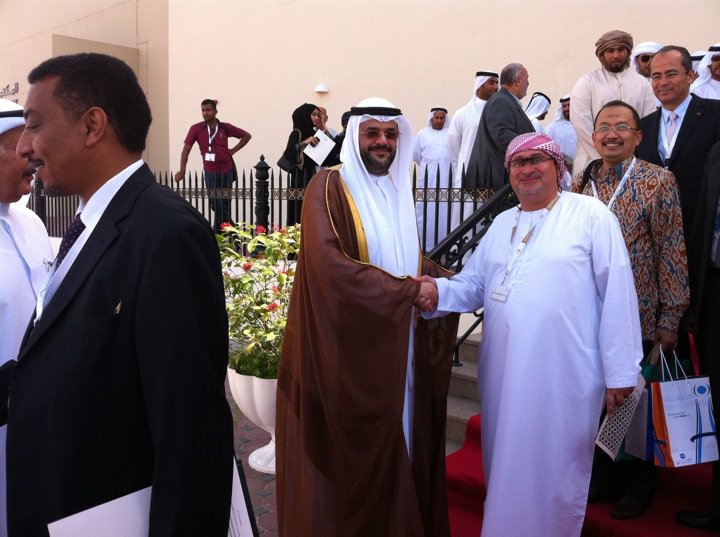 Dr. Norman Ali Bassam Khalaf with H.H. The Crown Prince of Sharjah Sheikh Sultan Mohammed Al Qasimi