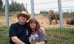 Dr. Norman Ali Khalaf und Ola Khalaf im Zoo Neunkirchen