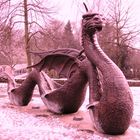 Drache im Winter