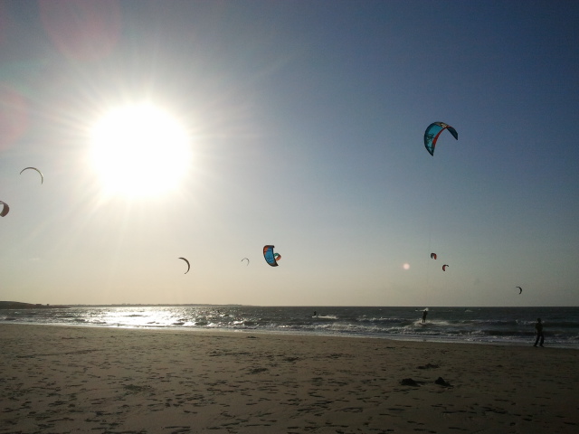 Drachen am Strand