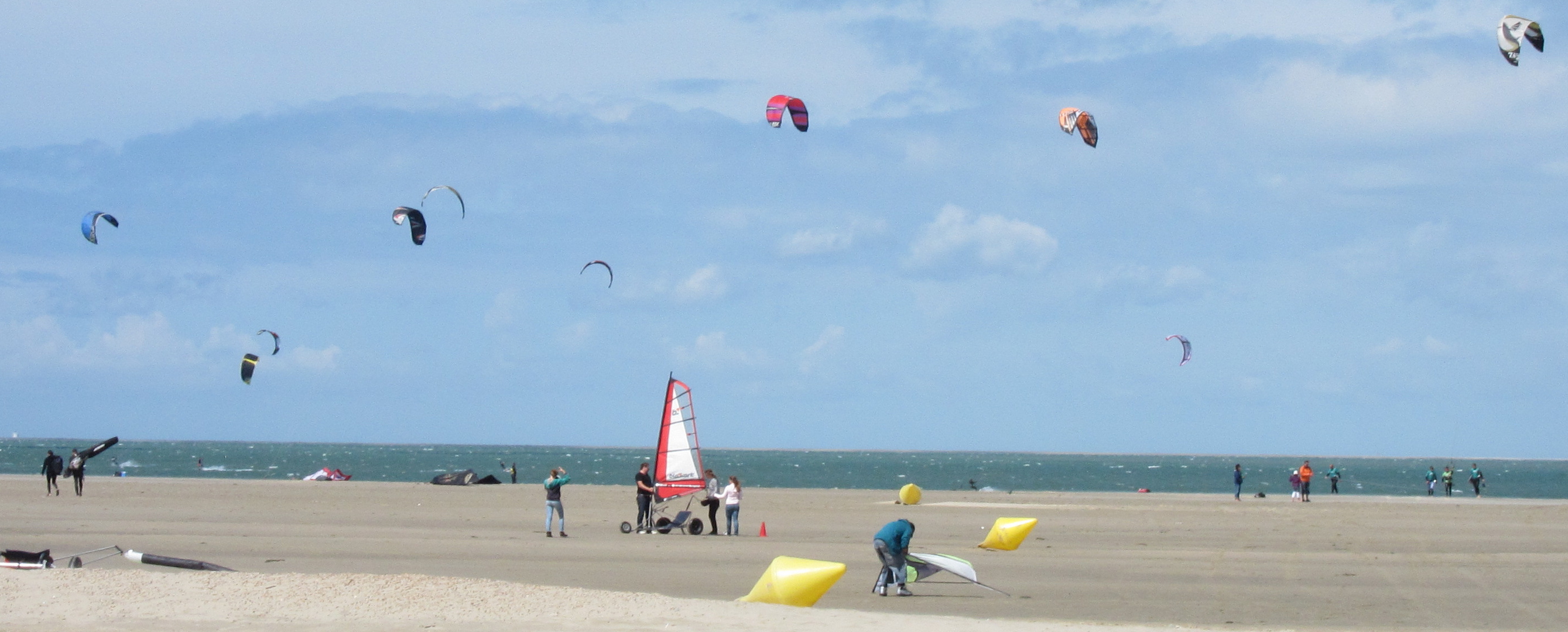 Drachen am Strand