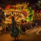 Drachen an der Laternenparade in Seoul