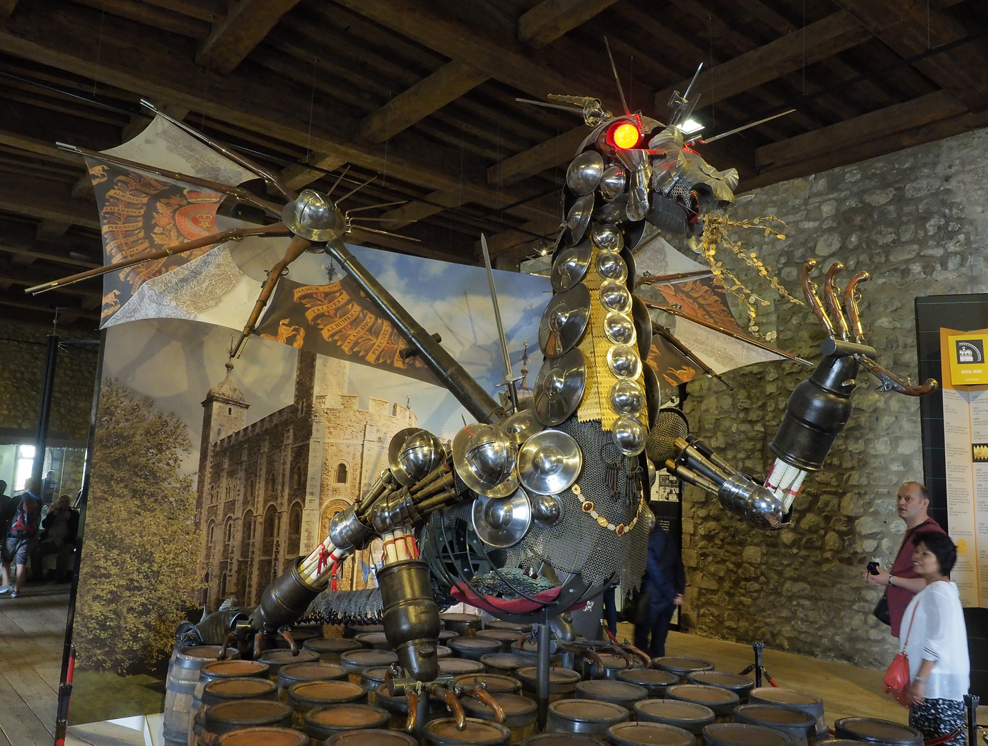 Drachen im Museum von Tower