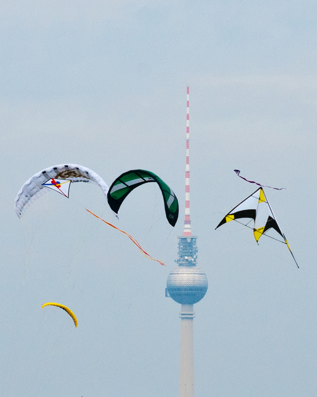 Drachen-Kiting in Berlin