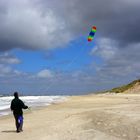 Drachenbändiger am Strand von Sylt