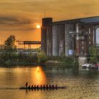 Drachenboot beim Training