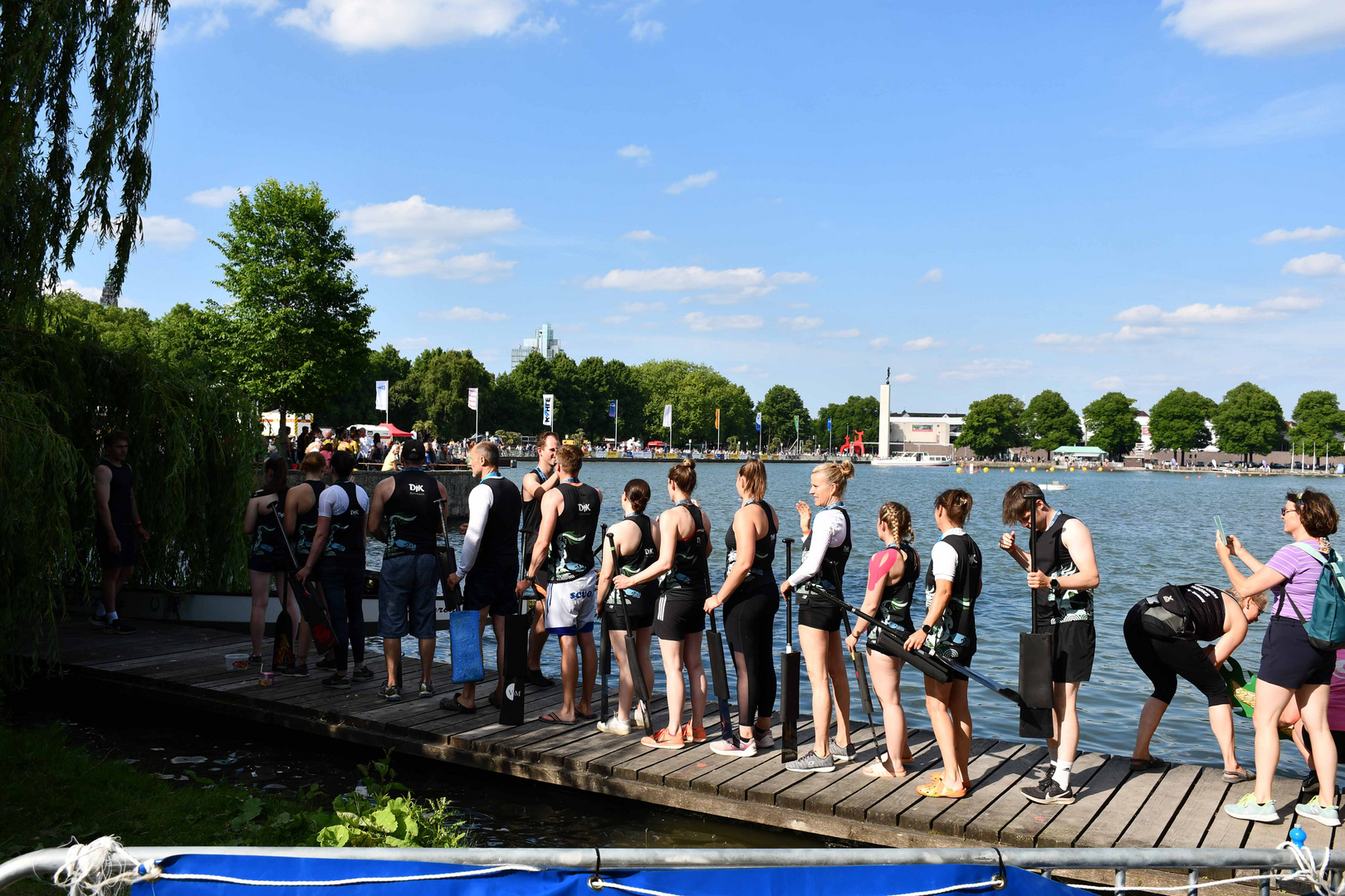 Drachenboot4 Einsteigen