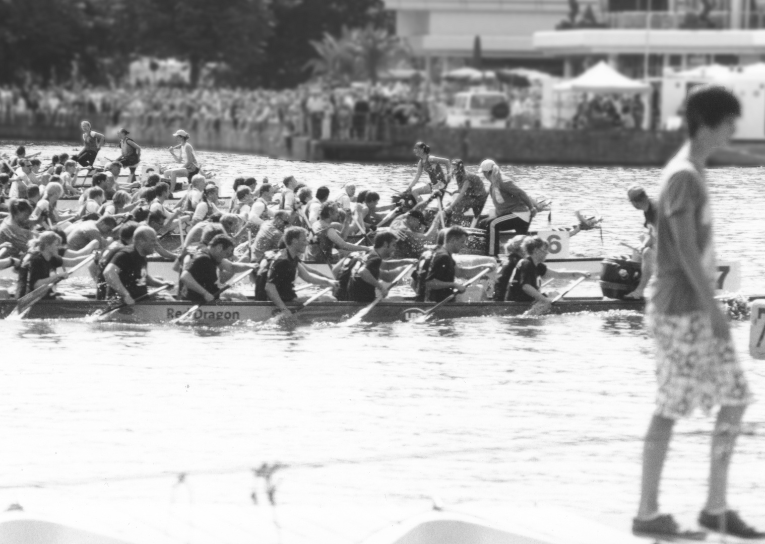 Drachenbootregatta auf dem Maschsee.