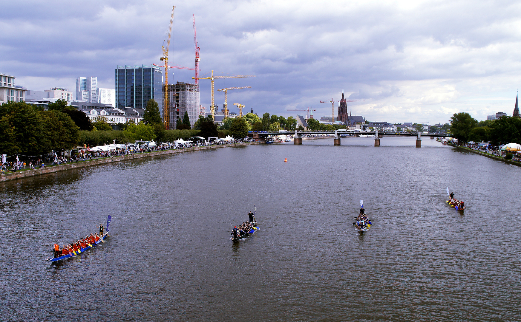 Drachenbootrennen auf dem Main