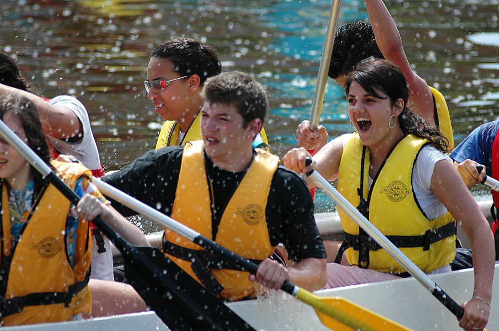 Drachenbootrennen für Schüler in Frankfurt