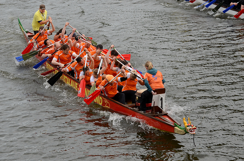 Drachenbootrennen in Geesthacht