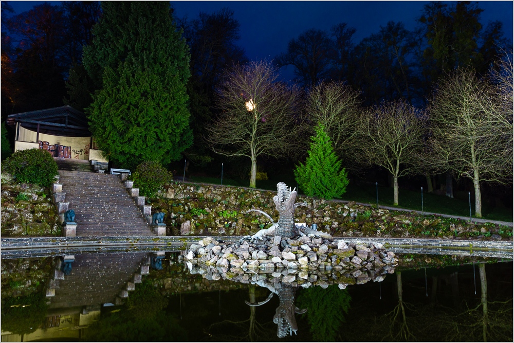 Drachenbrunnen im Schloßpark Ballenstedt