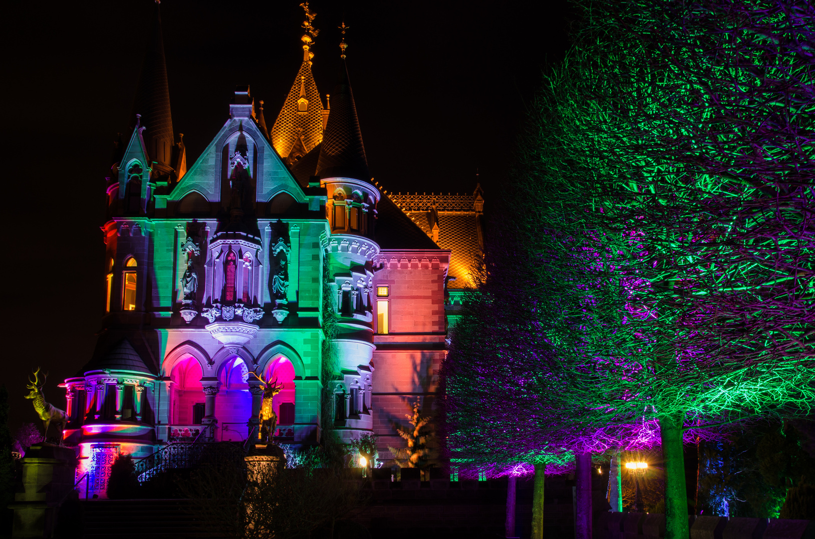 Drachenburg illuminiert