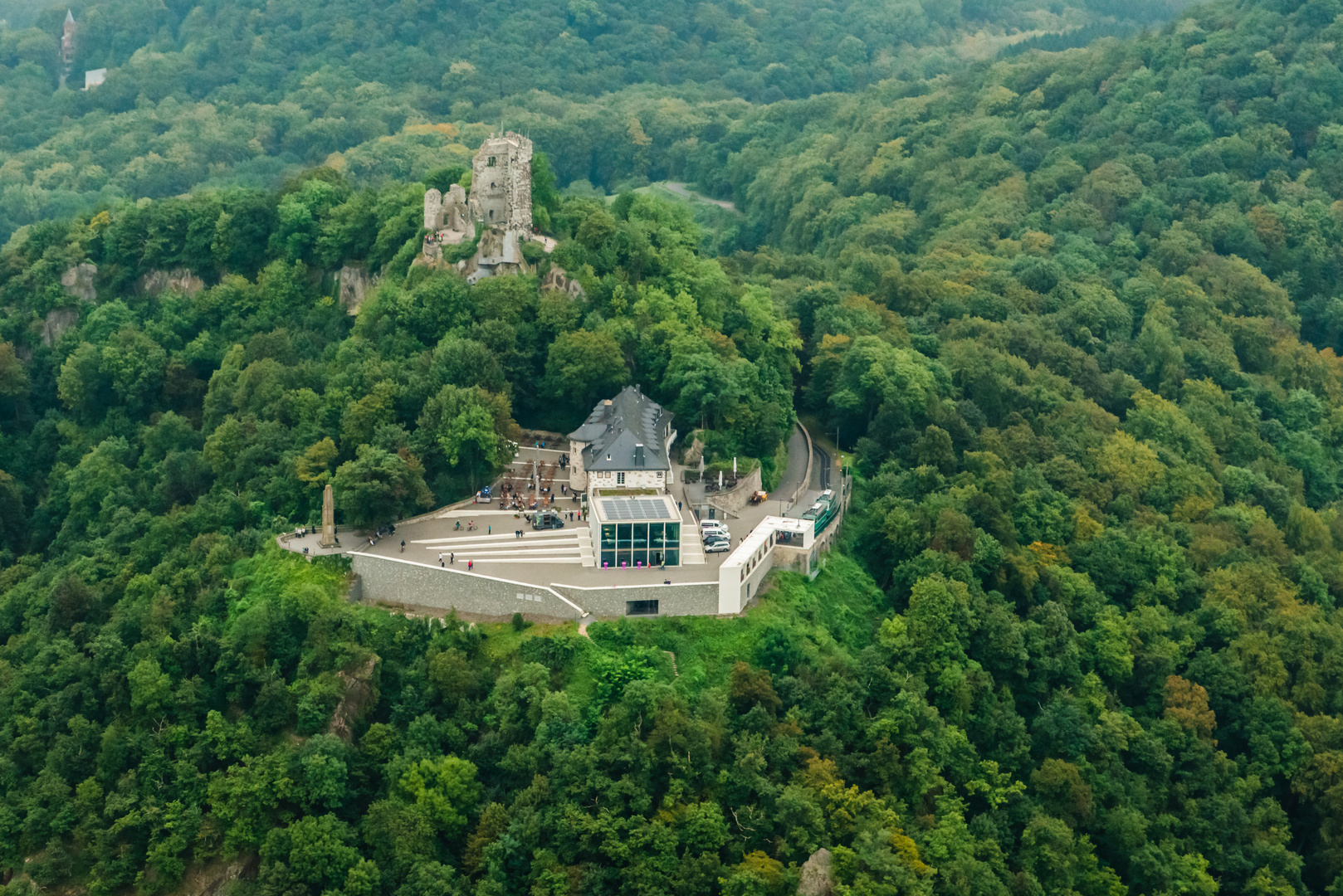 Drachenfels Foto & Bild von oben, landschaften, bäume Bilder auf
