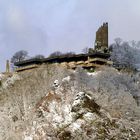 Drachenfels im Schnee