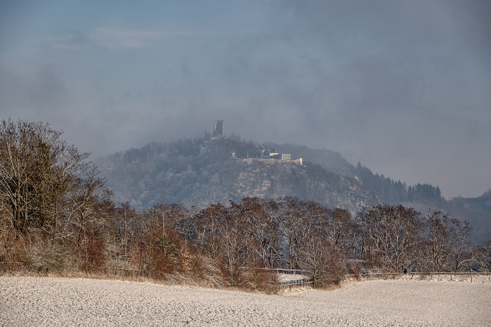 Drachenfels im Winter